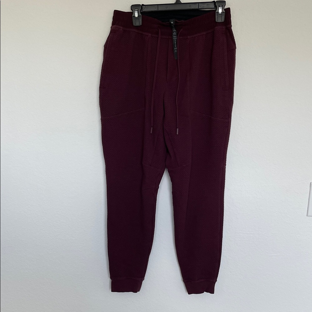 Lululemon new with inside tag, Mens At Ease Jogger, size large, color maroon